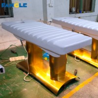 Cama de pestañas eléctrica de lujo Mesa de masaje y cama 4 motores Cama facial Salón de belleza de pestañas