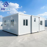 Maison conteneur préfabriquée mobile et extensible sur mesure de 20 pieds et 40 pieds, cuisine extérieure préfabriquée, maison portable