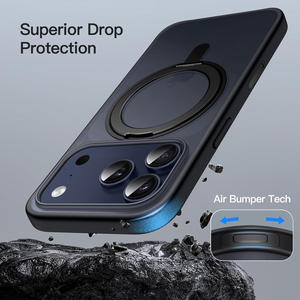 Funda Magnética Rígida de Alta Calidad Anticaídas para <span class=keywords><strong>Apple</strong></span> <span class=keywords><strong>iPhone</strong></span> 17Air 17 16 15 <span class=keywords><strong>14</strong></span> Pro Max con Soporte Magnético Giratorio de 360° - Product Image 4