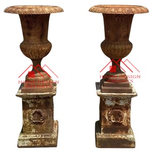 Venta al por mayor precio barato de aluminio trompeta piso centros de mesa jarrón mejor vendedor jardinera con columna para jardín piso centros de mesa - Product Image 6
