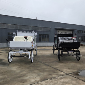 รถม้าศพไฟฟ้าแบบมีหลังคาสำหรับพิธีศพ - Product Image 5