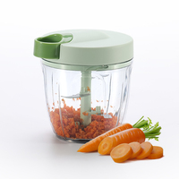 Vente chaude Portable Électrique Mini Robot Culinaire Sans Fil En Acier Écologique PP pour Oignons Ail Sauce Légumes Choppers