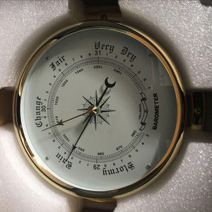 Relógio de parede latão marinho barômetro - Product Image 2