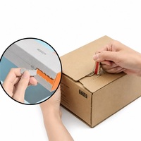 Boîte d'avion en carton ondulé kraft recyclé, imprimée en quatre couleurs, avec logo personnalisé, faible MOQ, réutilisable, biodégradable, écologique et recyclable