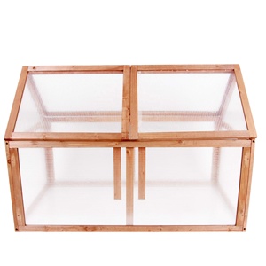 <strong>Wood</strong> Garden <strong>Greenhouses</strong> Protect Starter Plants Flowers Frame <strong>Mini</strong> <strong>Greenhouse</strong> - Product Image 1