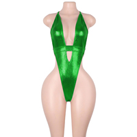 Tenues de danse exotiques, combinaisons de performance pour stripteaseuses, lingerie sexy, vêtements de club, tenues de festival et de rave à lacets, une pièce