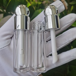 Wadah Lip Gloss emas kualitas tinggi CY336 grosir tabung Lip Gloss bulat 5ml botol Lip Gloss kepala kuas besar - Product Image 3
