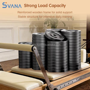 Machine de Pilates Réformateur Pliante Réglable en Chêne Professionnelle et Durable pour la Musculation du Corps et les Studios de Santé à Domicile - Product Image 2