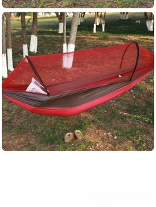 <span class=keywords><strong>Hamac</strong></span> de camping portable d'extérieur durable avec moustiquaire automatique à ouverture rapide en nylon résistant - Product Image 6