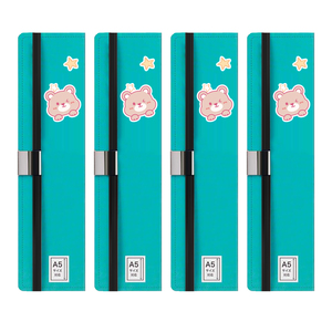 Banda de clip elástica ajustable ecológica para cuadernos, tela de PVC de 8-11 pulgadas de altura, hilo impreso de papel, costura elegante a la moda - Product Image 6