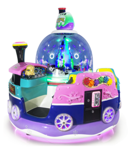 Manège Attrayant en Fibre de Verre et Cristal, 2 Places, à Monnayeur, Rotatif, pour Enfants, Jeux de Parc d'Attractions Intérieur - Product Image 5