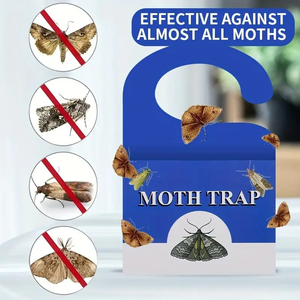 Lot de 10 pièges à mites pour placards avec phéromones puissantes, sûrs et inodores pour les vêtements en <span class=keywords><strong>laine</strong></span> et en soie - Product Image 4