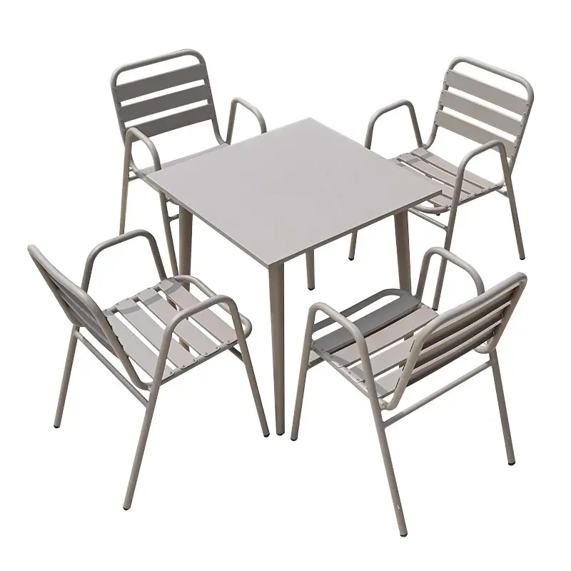 Hot Selling Aluminum Dining Arm Chair Garden Furniture Patio Camping Chairs Aluminum Frame Outdoor Chair