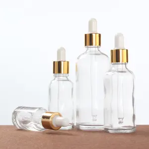 Bán Buôn Rõ Ràng Trong Suốt Rỗng Tinh Dầu Chăm Sóc Da Massage Oil Glass Dropper Chai 5Ml 10Ml 15Ml 20Ml 30Ml 50Ml 100Ml