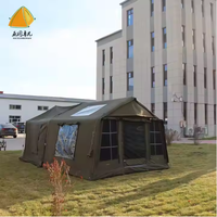 Tente de camping gonflable en gros pour l'extérieur, 8 mètres carrés, pompe à air pour le camping en plein air