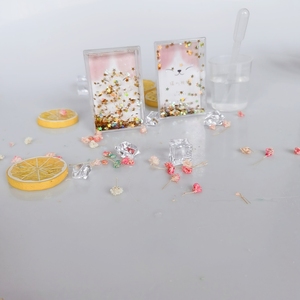 High Quality 3-Inch Rectangular Acrylic Photo <b>Frame</b> Silk Screen Printed 1 Color Self-Inject Glitter Liquid Made Durable Plastic - Product Image 2