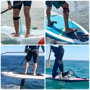 Leash Eva per Tavola da Surf con Connessione Girevole, Leash per Piede, Leash a Spirale per Stand Up Paddle (SUP) e Accessorio per Attività Acquatiche Fluviali - Product Image 5