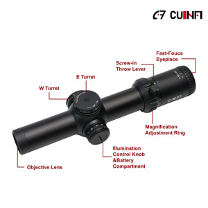 Cannocchiale da Caccia OEM 1-10x28 FFP con Vetro ED, Tubo da 34MM, <span class=keywords><strong>IR</strong></span> Zero Stop, per Visione Ampia e Acquisizione Rapida del Bersaglio - Product Image 3