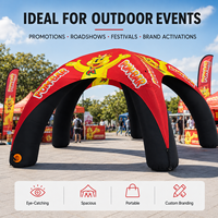 Carpa Inflable CATC de Instalación Rápida en 5 Minutos, para Eventos, de Tela Oxford para las 4 Estaciones, Impermeable, con Ventilador Interno, Personalizable