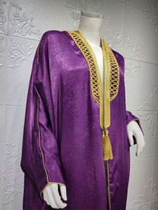 Taille unique arabe dubaï manches chauve-souris Robe vêtements pour femmes Cardigan musulman longue Robe musulmane - Product Image 3