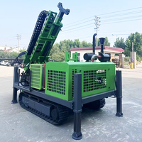 Machine de forage rotative hydraulique sur chenilles pour carottage de roche, profondeur 100m 200m 300m 500m 600m, pour l'exploitation minière en montagne