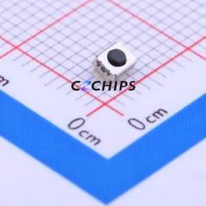 B3U-1000P-B Tactile Switch SMD,2.5x3mm Switch Single Pole Single Throw Round Button 1.53N Vertical Mount - Product Image 1