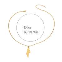 Collier avec pendentif personnalisé en acier inoxydable, hypoallergénique, plaqué or 18 carats, bijoux imperméables, cadeau unisexe