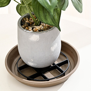 Support de pot de fleurs, base circulaire en plastique pour jardinage sur bureau, design minimaliste, léger, D12cm, D15cm, D20cm, D25cm - Product Image 2