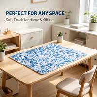 Vente directe du fabricant, feuille décorative en PVC nacré bleu profond et blanc, imitation nacre, pour la décoration de boîtes à bijoux