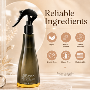 Spray d'huile d'argan bio personnalisé avec logo, sérum capillaire anti-frisottis, huile capillaire lissante et brillante, sérum capillaire antistatique en spray - Product Image 4