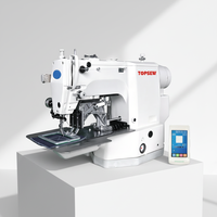 Máquina de Coser Industrial Computarizada de Alta Velocidad TS-436 para Puntadas de Remate, Equipo Multipatrón para Producción de Ropa
