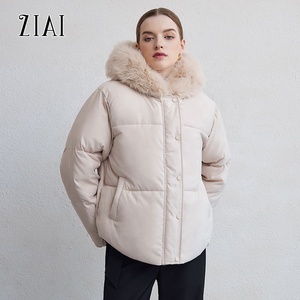 Giacca Piumino Imbottita Lucida Calda e alla Moda <span class=keywords><strong>Cappotto</strong></span> Trapuntato Corto <span class=keywords><strong>Nero</strong></span> da Donna Piumino <span class=keywords><strong>con</strong></span> Grande Cappuccio in <span class=keywords><strong>Pelliccia</strong></span> <span class=keywords><strong>Cappotto</strong></span> Imbottito - Product Image 4