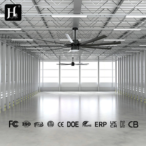 Ventilador de techo industrial moderno de alta calidad, silencioso, con motor de corriente continua, de 76 pulgadas, equipado con luces y control remoto. - Product Image 3