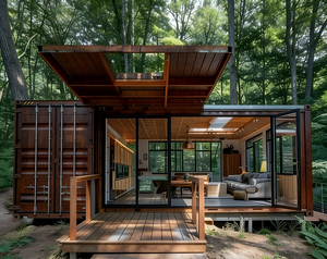 Maisons préfabriquées modernes en conteneurs maritimes, maisons conteneurs, mini-maisons, maisons conteneurs pour hôtel/usage commercial - Product Image 1