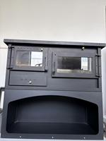 Poêle à bois autoportant de style design moderne 7KW pour hôtel, appartement, salon intérieur, foyer, chauffage 50-60 m²