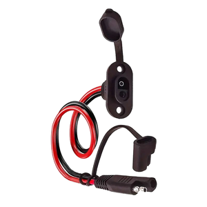 SAE <b>Power</b> Socket Sidewall Port <b>Cable</b> Weatherproof SAE Quick Connector 2 Pin SAE Plug Battery SAE Connector for Solar Panel RV - Product Image 1