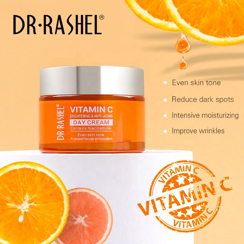 DR.RASHEL विटामिन सी niacinamide ब्राइटनिंग और विरोधी-एजिंग फेस और गर्दन दिन क्रीम