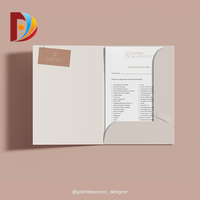 Porte-documents en papier kraft de Manille écologique, personnalisation personnalisée, format A4, logo personnalisé, porte-documents carré, école, deux poches