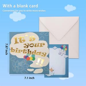 Vente en gros <span class=keywords><strong>de</strong></span> cartes <span class=keywords><strong>de</strong></span> vœux pop up pour joyeux anniversaire Joyeux anniversaire Cartes <span class=keywords><strong>de</strong></span> vœux avec enveloppes - Product Image 4