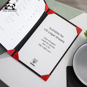 Cubierta de Menú de Cuero PU con Logotipo Personalizado en Relieve para Restaurante, Cafetería, Salón de Té - Product Image 6