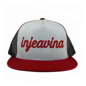 Unisex Plain <b>Flat</b> Bill Adjustable Baseball <b>Cap</b> Blank Snapback Mesh Trucker Hat Custom Embroidered Logo Outdoor Sport <b>Caps</b> - Product Image 2