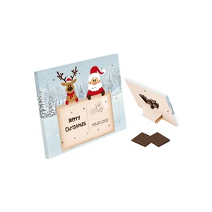 Calendrier de l'Avent en plastique Joyeux Noël, 24 jours de compte à rebours pour les fêtes, modèle étiquette blanche AL220, fabriqué en Italie pour enfants et adultes - Product Image 2