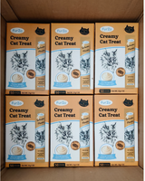 Friandises pour chats OEM riches en protéines, sans céréales, au thon crémeux – Collation humide nutritive pour une digestion facile et la santé de la peau/du pelage – Alimentation humide pour animaux de compagnie