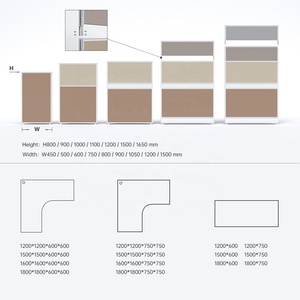 Muebles de <span class=keywords><strong>oficina</strong></span> modernos divisores de marco de aluminio, divisores, estación de trabajo de cubículo de <span class=keywords><strong>oficina</strong></span> para habitación de <span class=keywords><strong>oficina</strong></span> - Product Image 2