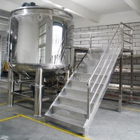 5000L Multifonctionnel Réservoir De Mélange Émulsifiant Homogénéisateur Savon Liquide Lotion Shampooing Détergent Mélange Homogénéisation Mélangeur Machine