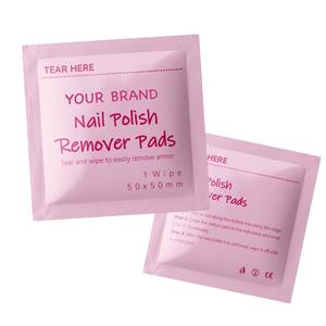 Almohadillas Removedoras de Esmalte de Uñas Personalizadas OEM, Paquete Individual de Toallitas Desechables para Remover Esmalte de Uñas para Salón de Belleza y Manicura - Product Image 1