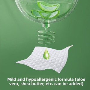 Lingettes biodégradables pour animaux de compagnie en fibre de <span class=keywords><strong>bambou</strong></span>, non parfumées, extra larges et épaisses, pour chiens, 100 unités, logo personnalisé, faible MOQ, pour le toilettage des chats - Product Image 3