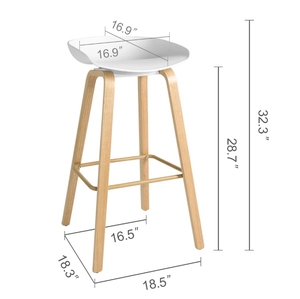 Sillas de Bar Modernas al por Mayor de Fábrica, Taburetes de Cocina de Altura Media para Barra, Isla de Cocina, Hogar, Restaurante, Hotel - Product Image 4