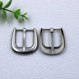 Fibbia di lusso in lega di zinco argento fibbia singola 15mm 20mm 25mm 30mm fibbia per cintura in metallo per cinturino borse in pelle cintura - Product Image 2