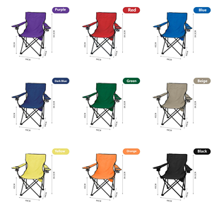 Custom Logo Printed Eco-Friendly Folding Camping <b>Chair</b> Portable Outdoor <b>Beach</b> <b>Chair</b> Cup Holder Lightweight Fishing Workshop - Product Image 1